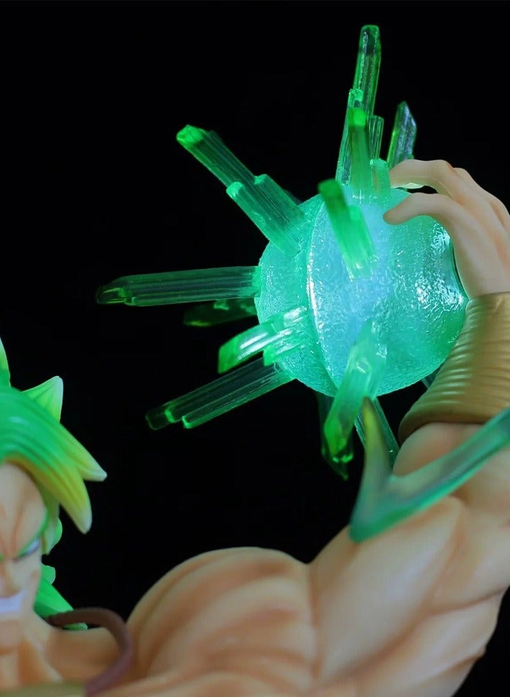 Dragon Ball Super Saiyan Broly Statue Anime Scene Hand-made Model Ornament Gift
