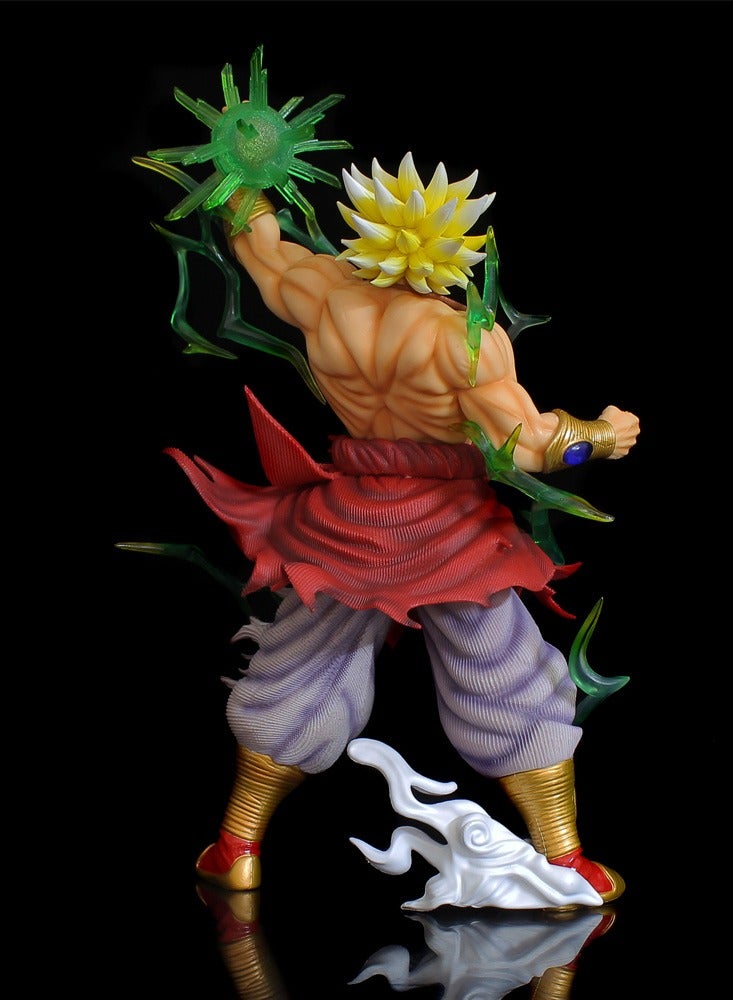 Dragon Ball Super Saiyan Broly Statue Anime Scene Hand-made Model Ornament Gift