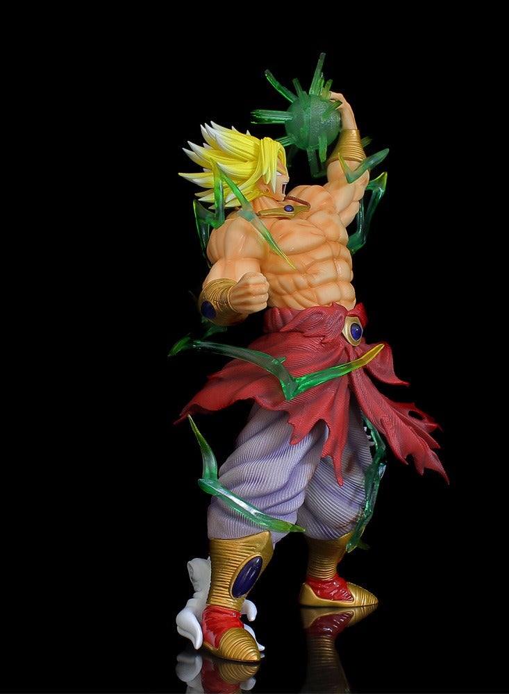 Dragon Ball Super Saiyan Broly Statue Anime Scene Hand-made Model Ornament Gift