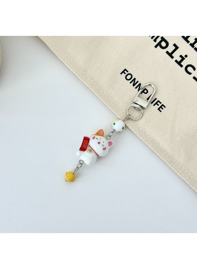 NIBEMINENT Beaded Phone Lanyard, Anti Lost Removable Wrist Strap, Cartoon Cuteness Bracelet Pendant, Phone Keychain Lanyard