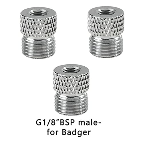 HUBEST Airbrush Hose Adaptor Fitting 1/8" Male Conversion Adaptor for Badger Airbrush - Image 2
