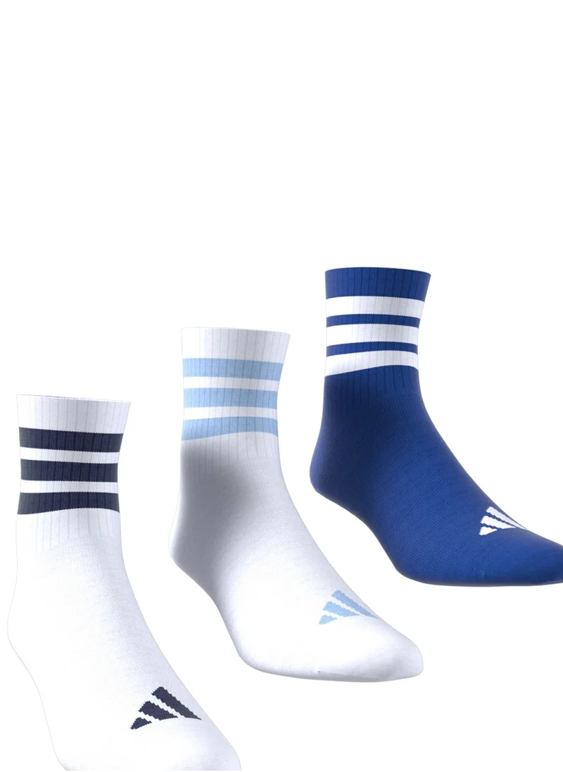 Adidas Youth 3 Pack Ribbed Socks