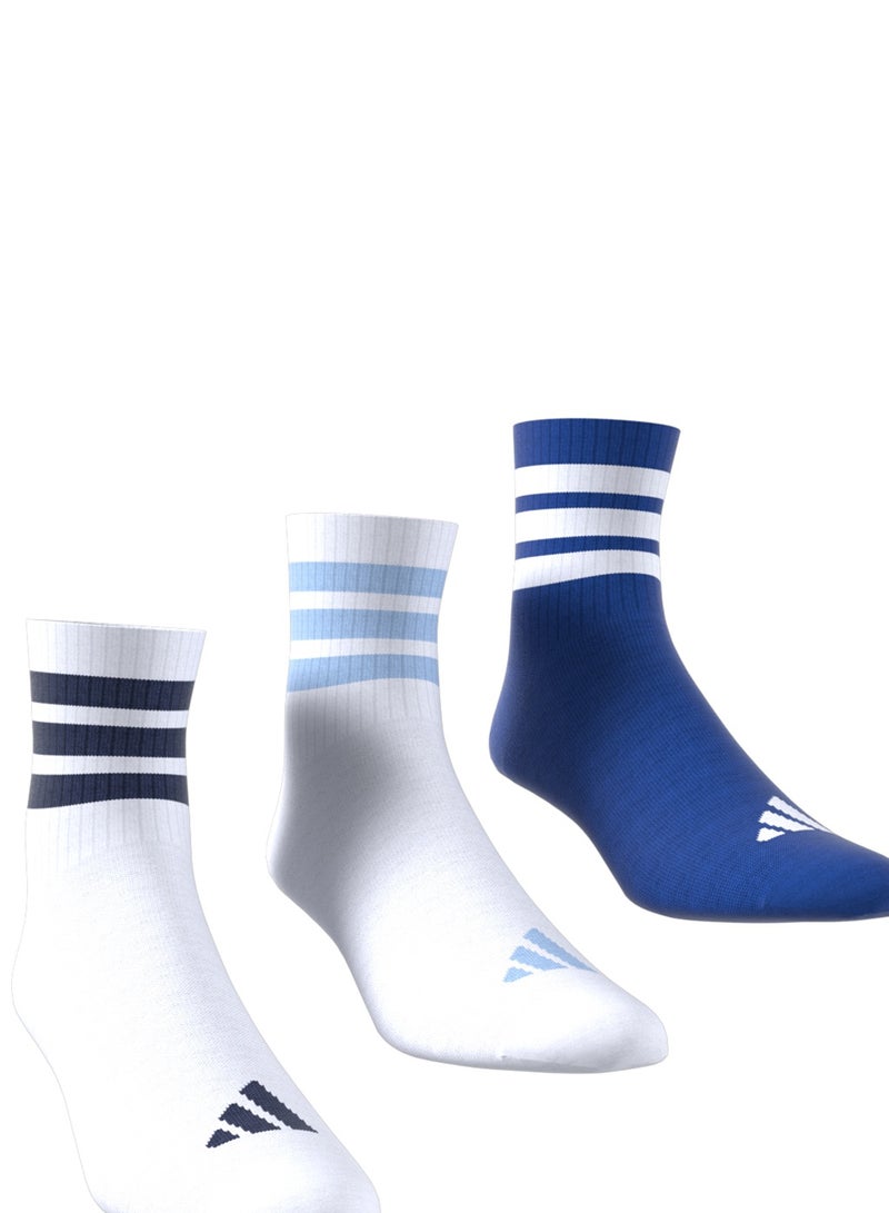 Adidas Youth 3 Pack Ribbed Socks  - Image 2