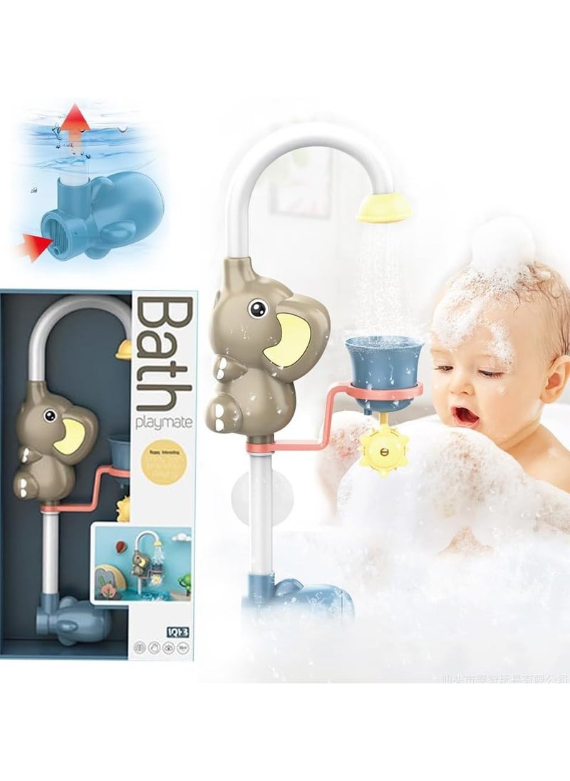 UKR - UKR Elephant Baby Bath Toy – 360° Water Sprinkle & Interactive Activity for Toddlers (Gray) | Safe Fun Toy for Infants & Kids - Image 1
