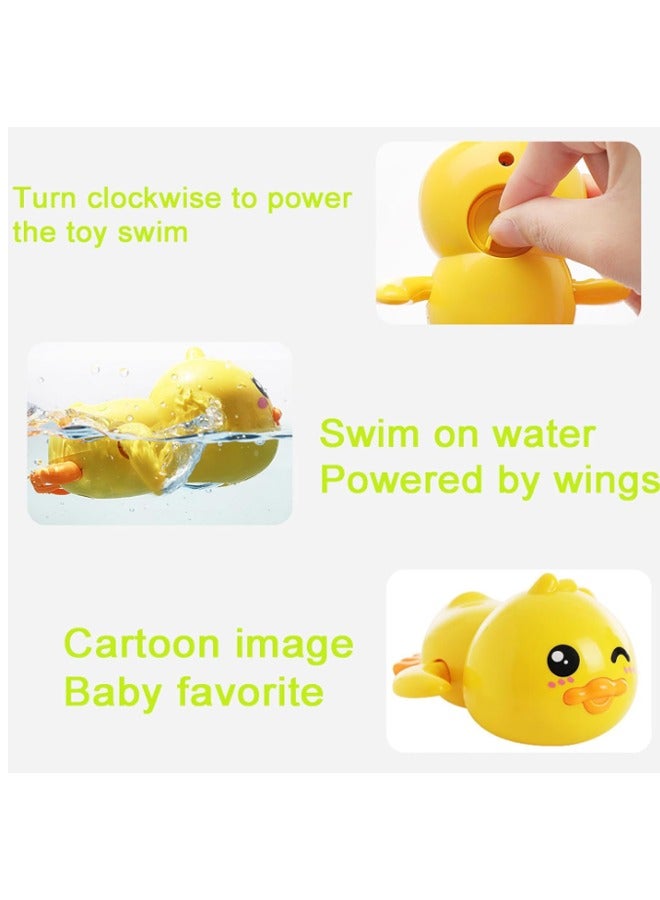 إيهوم 6 قطع ألعاب حمام، ألعاب حوض الاستحمام، ألعاب حوض الاستحمام، لعبة السباحة المائية للسباحة في حوض الاستحمام، ألعاب بطة السباحة اللطيفة في حوض الاستحمام - Image 2