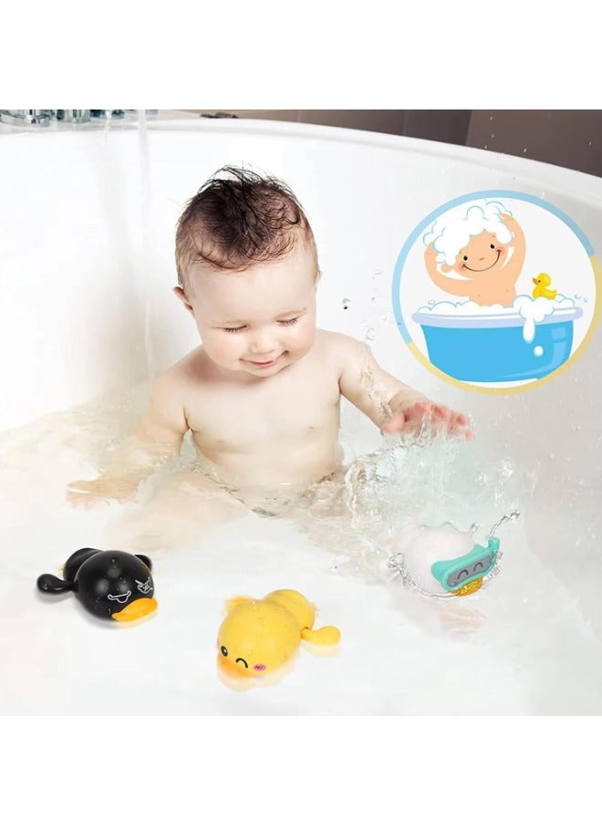 إيهوم 6 قطع ألعاب حمام، ألعاب حوض الاستحمام، ألعاب حوض الاستحمام، لعبة السباحة المائية للسباحة في حوض الاستحمام، ألعاب بطة السباحة اللطيفة في حوض الاستحمام - Image 3
