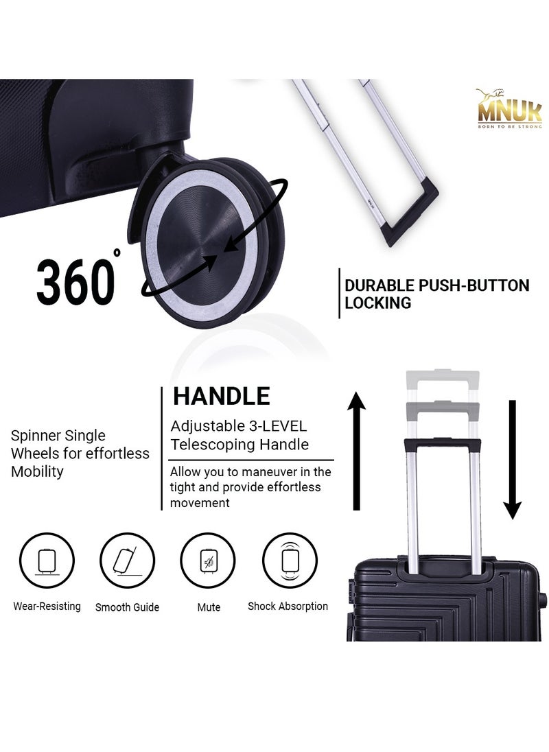 Pilgrimage Checked Traveling Luggage | Hardside Soft Handle Trolley Bag with TSA Lock |Double 360° 4 Wheeler| Trolley luggage Bag 28 Inch - Black - pzsku/ZA6CF02BFAA79E2B05B5DZ/45/_/1739191223/f6c85e88-fa29-48b2-bd67-a3a5d6f860c3