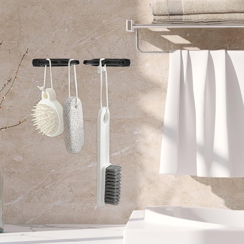 خطافات حائط حديدية عتيقة الطراز 10 قطع سوداء خشنة متينة سميكة لتعليق المعاطف والمناشف - Image 4