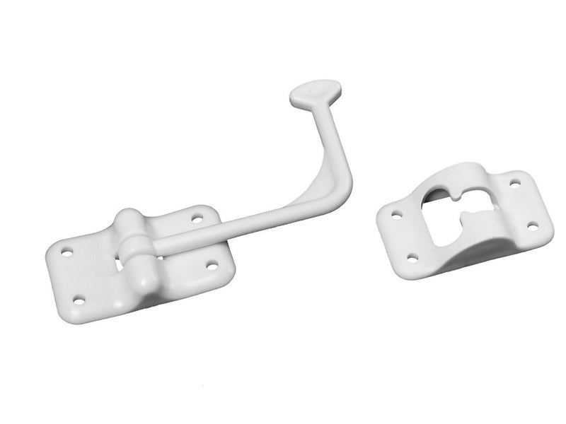 RV Designer E250 Plastic Door Holder T Style 90 Degree White Entry Door Hardware