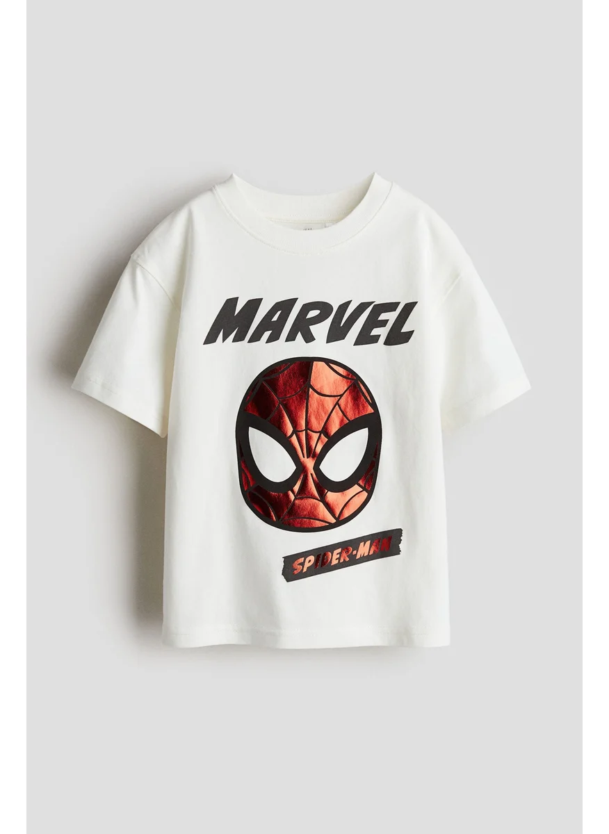 اتش اند ام Printed Oversized T-Shirt