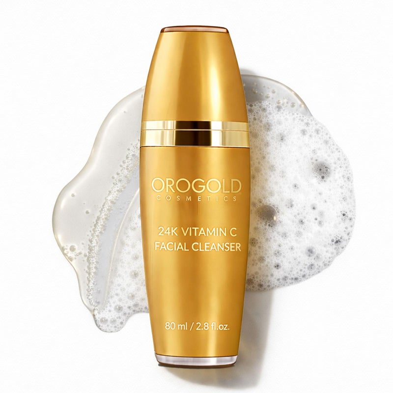 Orogold 24K Vitamin C Facial Cleanser â€“ Gentle Daily Cleansing Gel With Gold and Vitamin C â€“ Foaming Face Wash For All Skin Types â€“ 2.7 Fl. Oz. - Image 1
