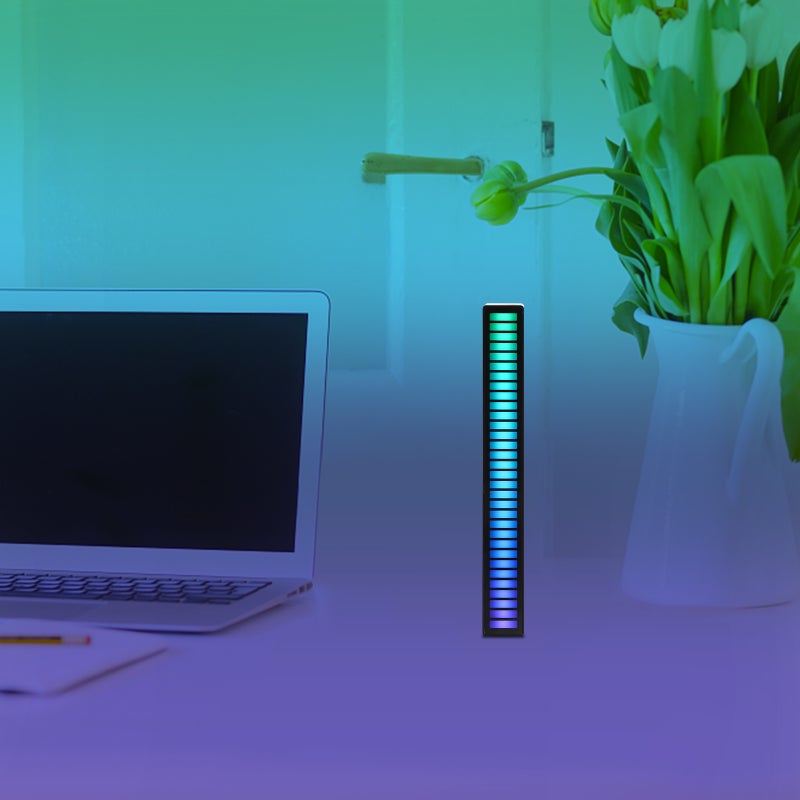 2 Sets Voice-Activated Music Rhythm Lamp Decorative Light Auto Ambient Light - Image 4