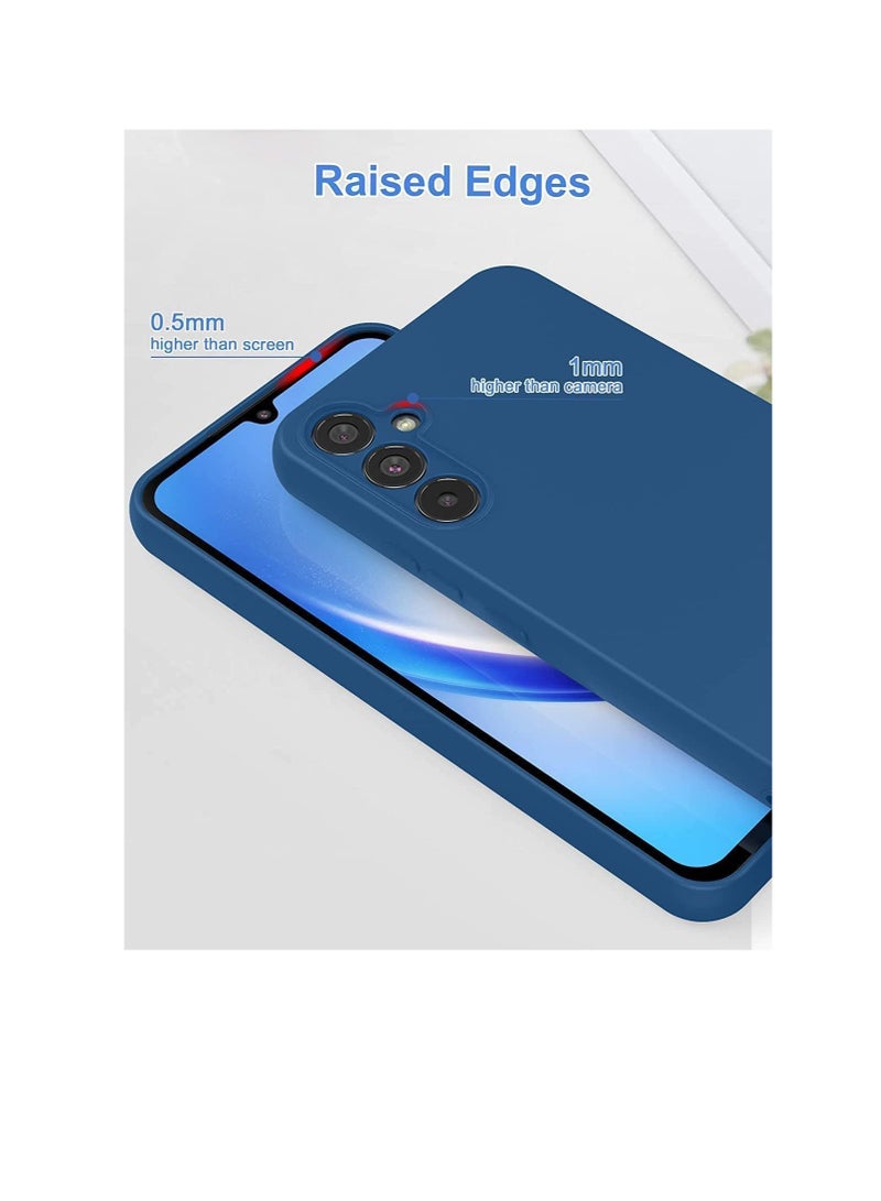 general Case for Samsung Galaxy A24 Slim Ultra Soft Rubberised Back Cover Matte Silicone Flexible Camera Protection Back Case Samsung Galaxy A24 Blue - Image 2