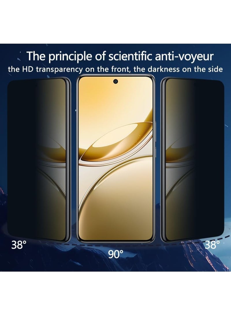 اسكرين شاشه من الزجاج المقوى لهاتف Vivo V60 5G، قطعة واحدة من غشاء الخصوصية المصنوع من الزجاج الواقي بصلابة 9H المضاد للتجسس لهاتف Vivo V60 5G، واقي شاشة فاميه - Image 2