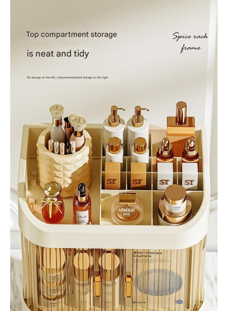 XiuWoo Make Up Organiser, Cosmetic Organiser, Make-Up Storage System, Skincare Organiser Box, for Dressing Table Accessories, Cosmetic Stand, Room Decoration, Aesthetic Stuff Clean Girl - Image 2