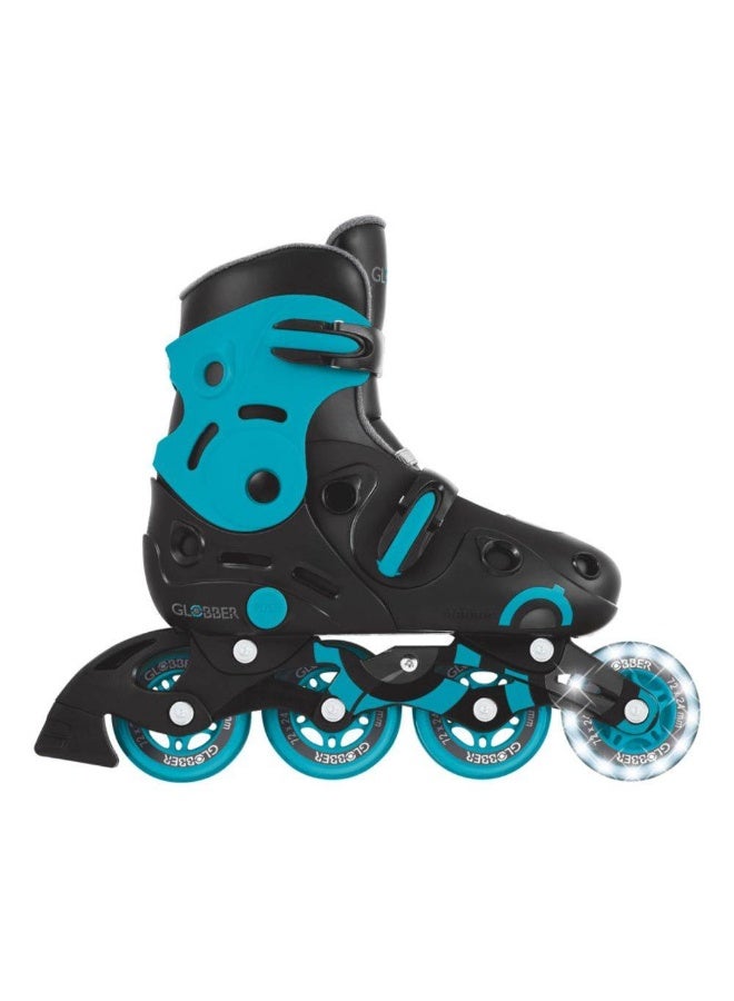 Globber Go Lights Adjustable Inline Skates (EU 34–37, Blue/Black) - Image 1