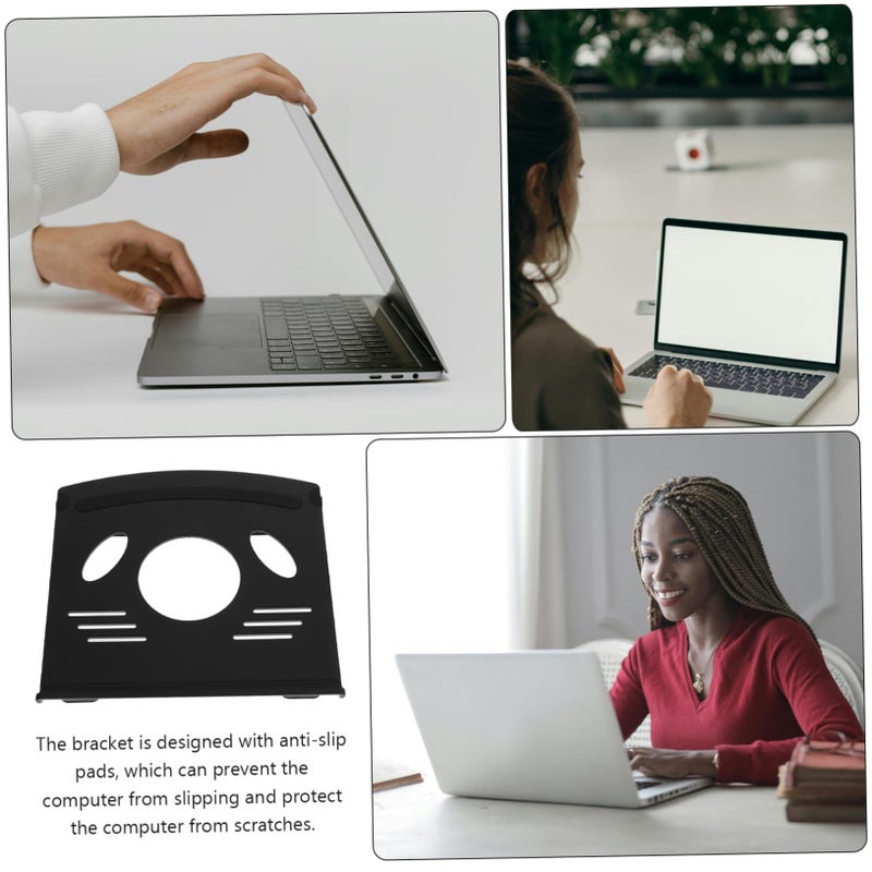 Portable Black Laptop Stand For Desktop And Tablet Office Use Holder - Image 5