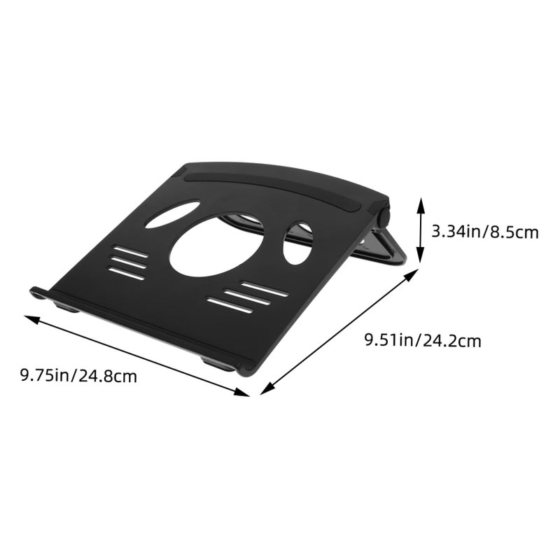 Portable Black Laptop Stand For Desktop And Tablet Office Use Holder - Image 3
