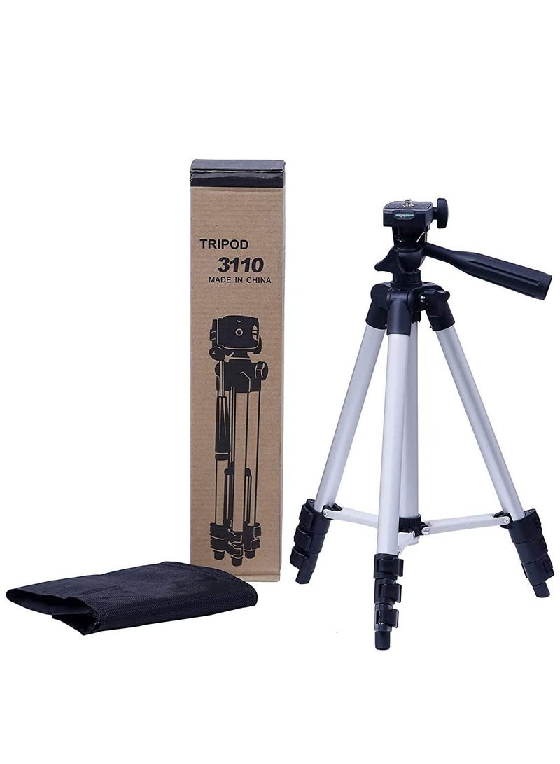 إن تك حامل ثلاثي القوائم لكاميرا NTECH 3110 من الألومنيوم الاحترافي ثلاثي القوائم Monopod لهاتف iPhone Samsung Smartphone Action Camera - Image 1