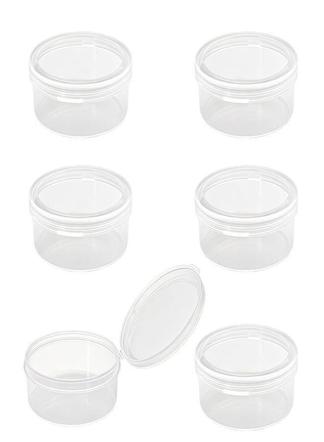 OHEETU 6Pcs Clear Round Plastic Powder Puffs Holder Cases Makeup Sponge Protective Container Cosmetic Puff Storage Box Portable Travel Beauty Blender Holder - Image 1
