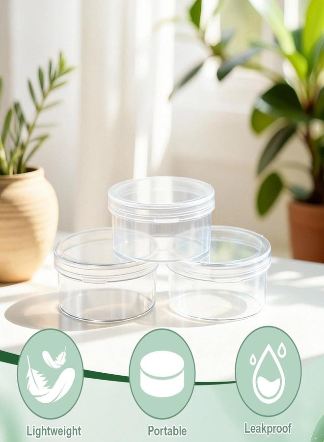 OHEETU 6Pcs Clear Round Plastic Powder Puffs Holder Cases Makeup Sponge Protective Container Cosmetic Puff Storage Box Portable Travel Beauty Blender Holder - Image 5
