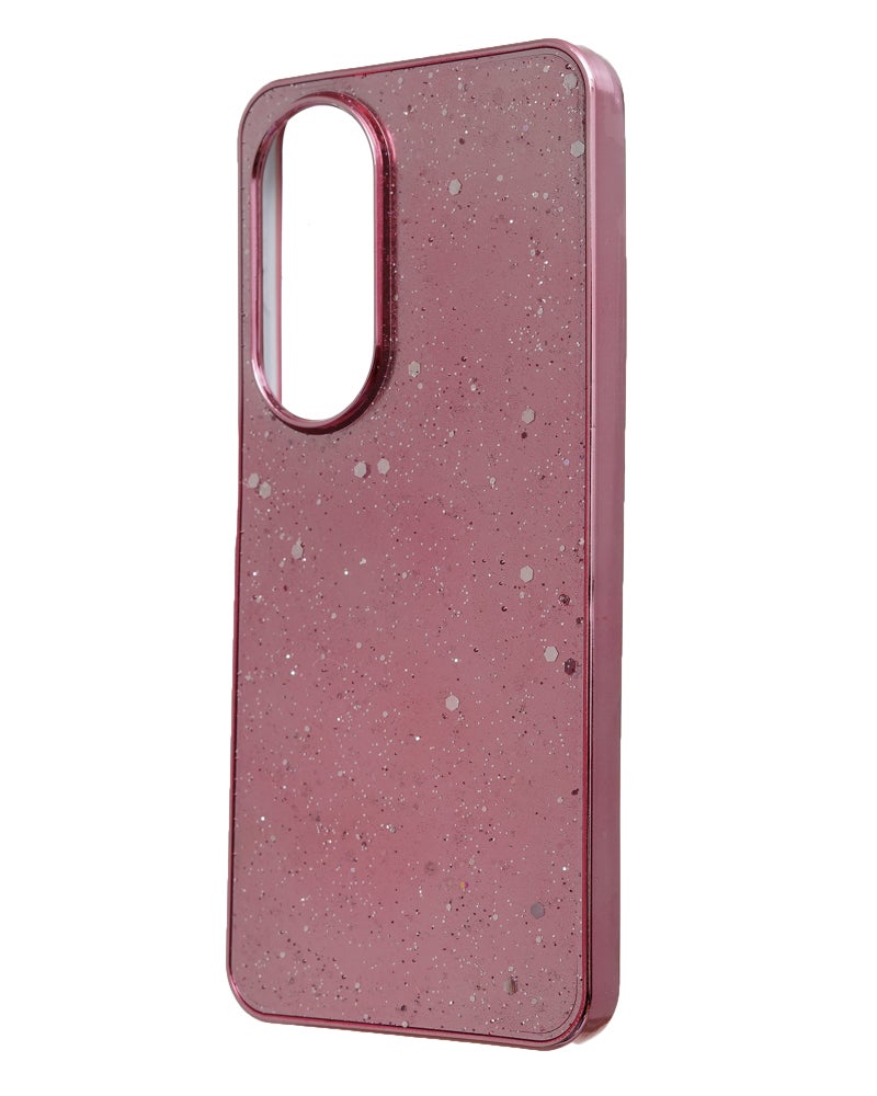 Glitter Plastic Mobile Phone Case With Cute Design for Honor X7b - Pink - Image 3