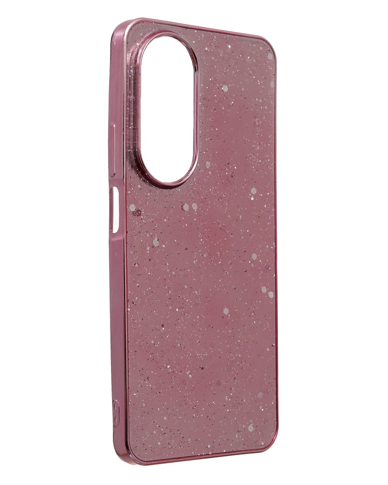 Glitter Plastic Mobile Phone Case With Cute Design for Honor X7b - Pink - Image 2