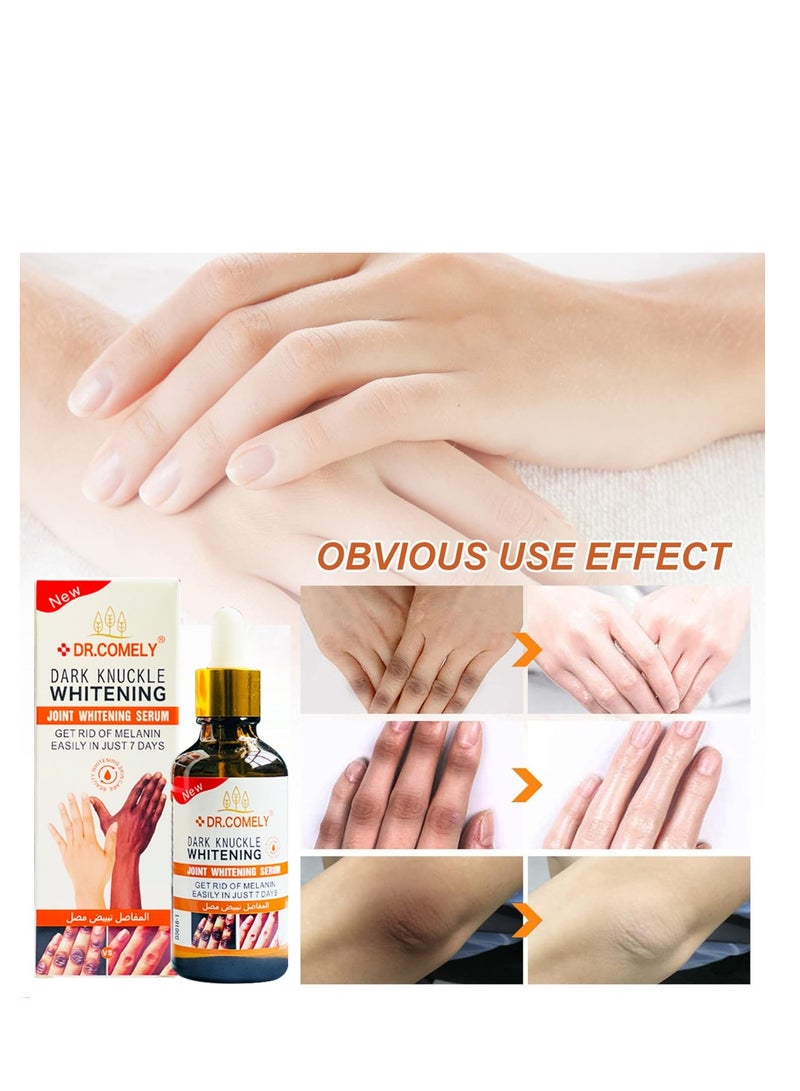 دكتور كوميلي سيروم تفتيح مفاصل الأصابع ٥٠ مل لتفتيح البشرة وإزالة البقع للمرفقين والركب وتحت الإبط واليدين تركيبة طبيعية - Image 4