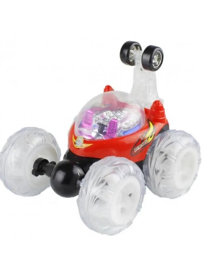 Rechargeable Remote Control Stunt Car for Kids – 360° Rotation with LED Lights - Image 3