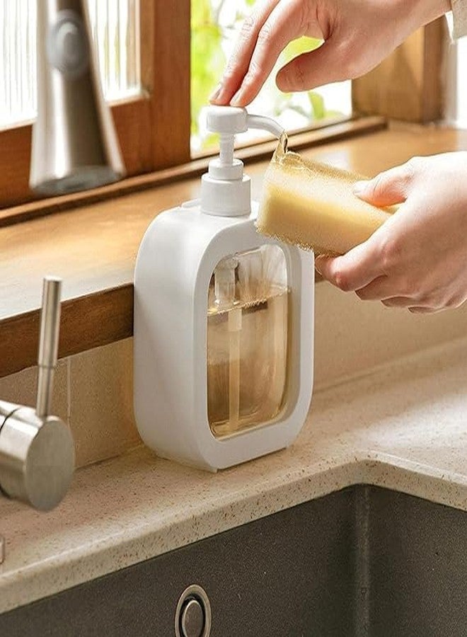 modinity Hub Square Liquid Soap Dispenser, Kitchen and Bathroom Storage Container - Image 4