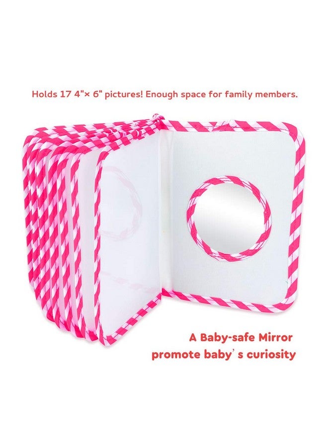 AUVCAS Baby Photo Album Soft Cloth Photo Book First Year Memory Album Shower Gift for Babies Newborns Toddlers & Kids,Holds 4x6 Inch Photos. (Pink) - Image 4