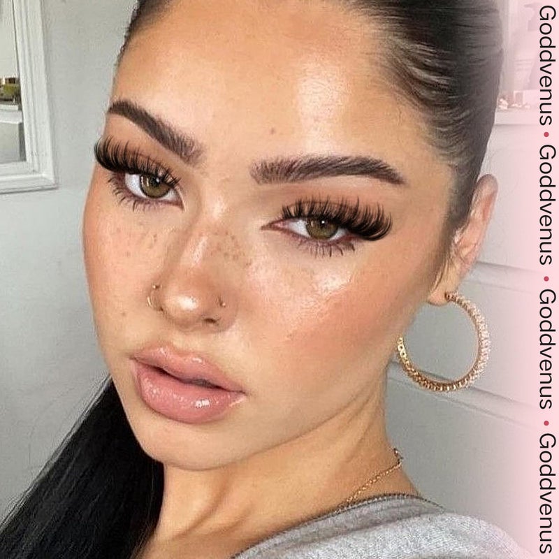 Goddvenus Lash Clusters Wispy Eyelash Clusters Fluffy Lashes Clusters Cute D Curl Cluster Eyelash Extensions with Soft Cotton Band Cluster Lashes 10-18mm Eyelashes Clusters for DIY Lash Extension - Image 4