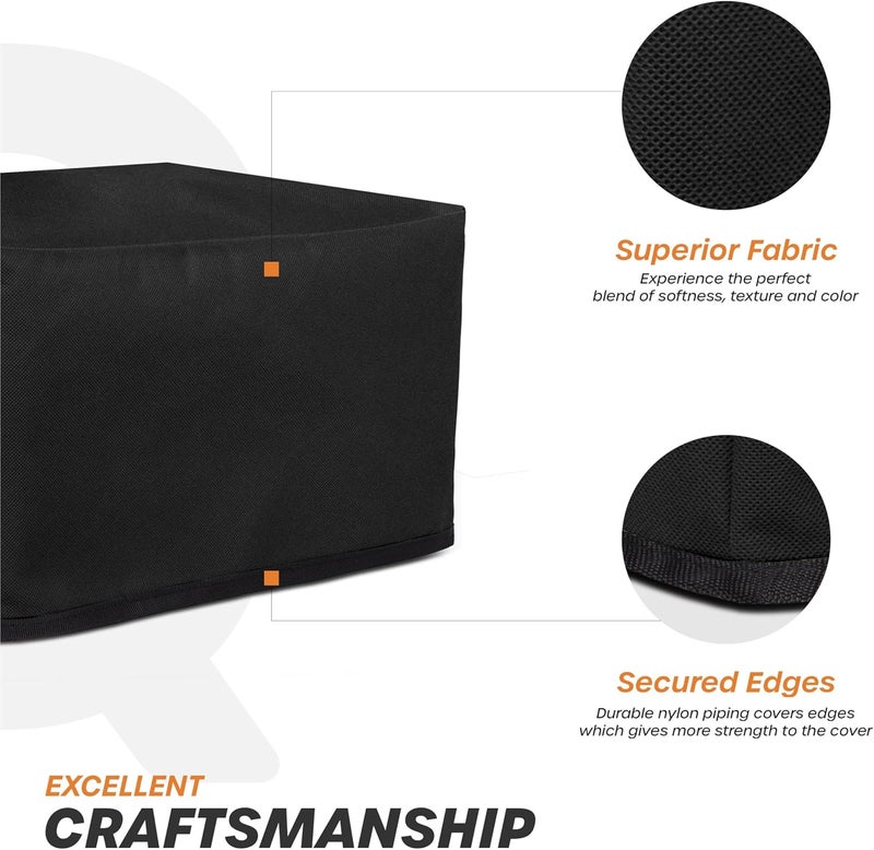 Cranique Non Woven Dust Proof Printer Cover For Epson Ecotank L3252 / L3250 / L3211 / L3210 / L3260 (Black) - Image 3