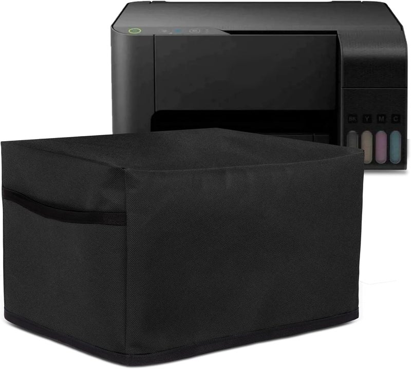 Cranique Non Woven Dust Proof Printer Cover For Epson Ecotank L3252 / L3250 / L3211 / L3210 / L3260 (Black) - Image 1