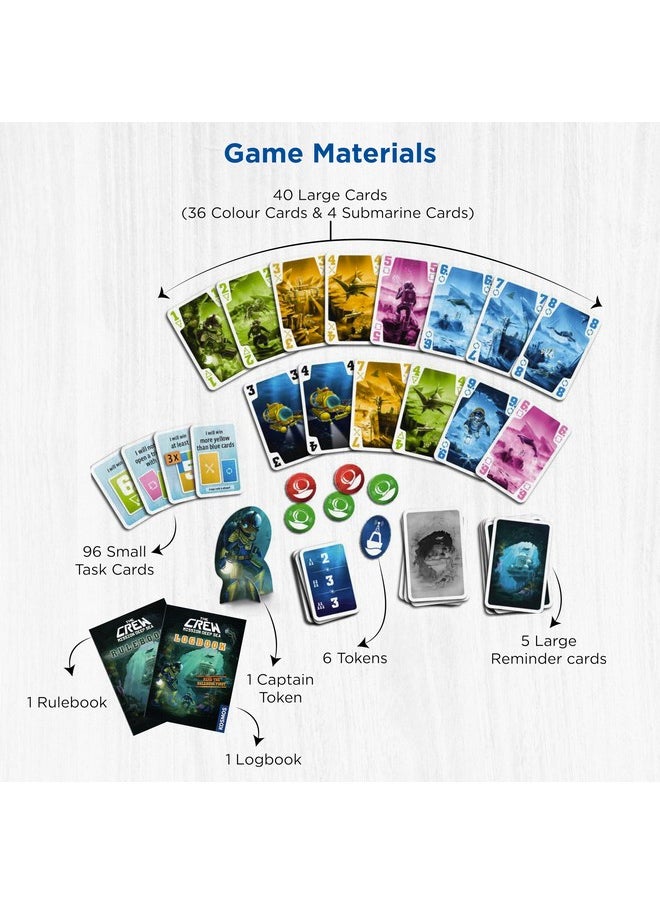 Thames & Kosmos - The Crew - Mission Deep Sea | Card Game | Cooperative | 2 to 5 Players | Ages 10+ | Trick-Taking | 32 Levels of Difficulty | Endless Replayability - Image 1