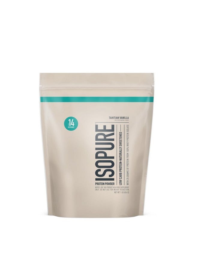 Isopure Protein Powder, Whey Protein Isolate Powder, 25g Protein, Low Carb & Keto Friendly, Naturally Sweetened & Flavored, Flavor: Tahitian Vanilla, 14 Servings, 1 Pound - pzsku/ZA6CFBDAB747751E8F6E7Z/45/_/1739864623/6741daff-416a-415f-934c-00cb0e5b763a