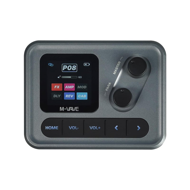 M-VAVE Pocket AMP Effect Pedal Guitar Bass 6 Modules 80+ Built-in Presets Acoustic Effects Chorus Delay Reverb IR CAB Modulation Tremolo Stereo TRS USB Type-C Audio Interface LOOPBACK Recordable - Image 1