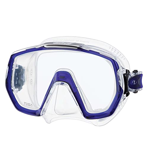 TUSA M-1003 Freedom Elite Scuba Diving Mask, Cobalt Blue - Image 1