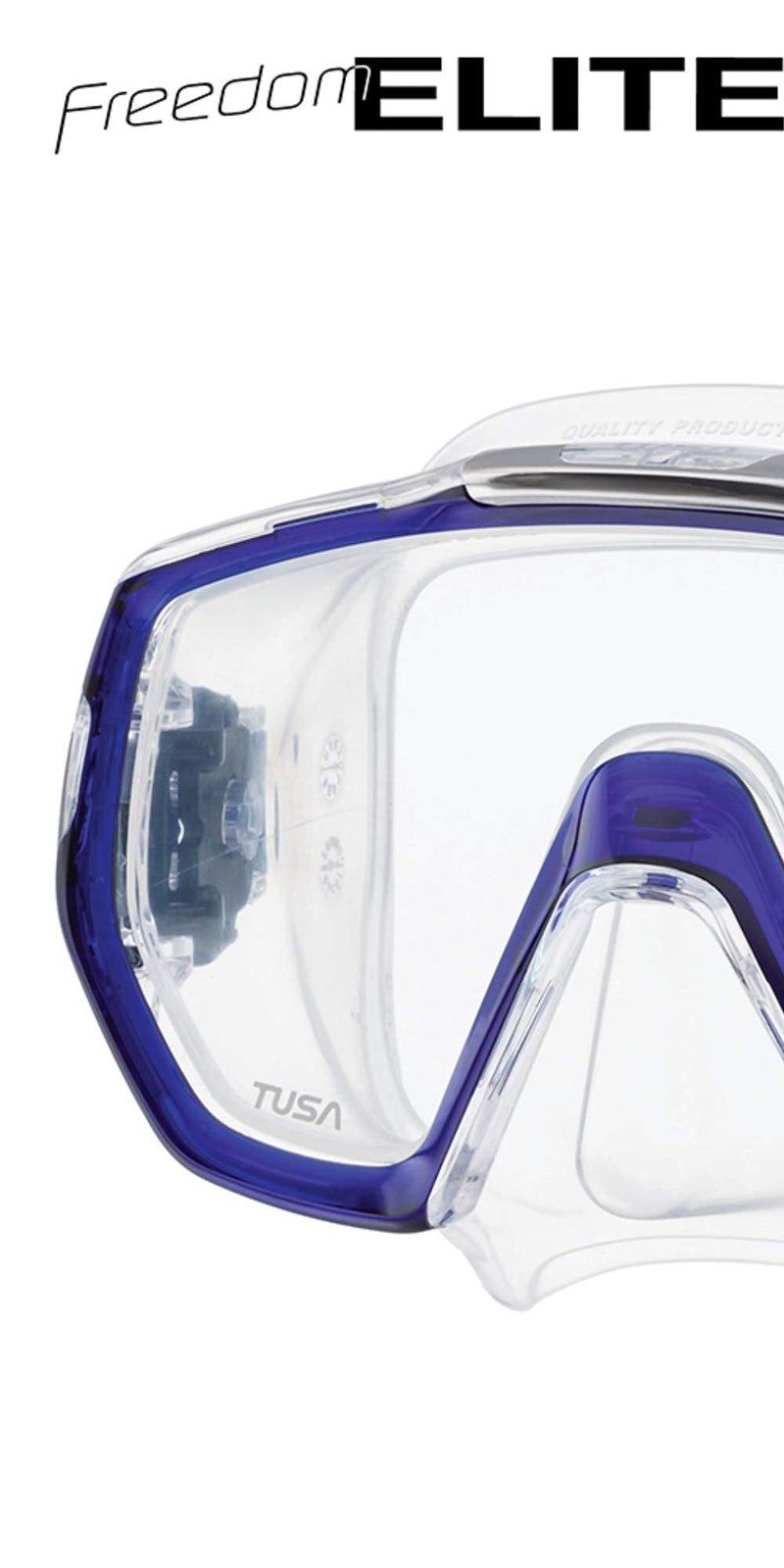 TUSA M-1003 Freedom Elite Scuba Diving Mask, Cobalt Blue - Image 2