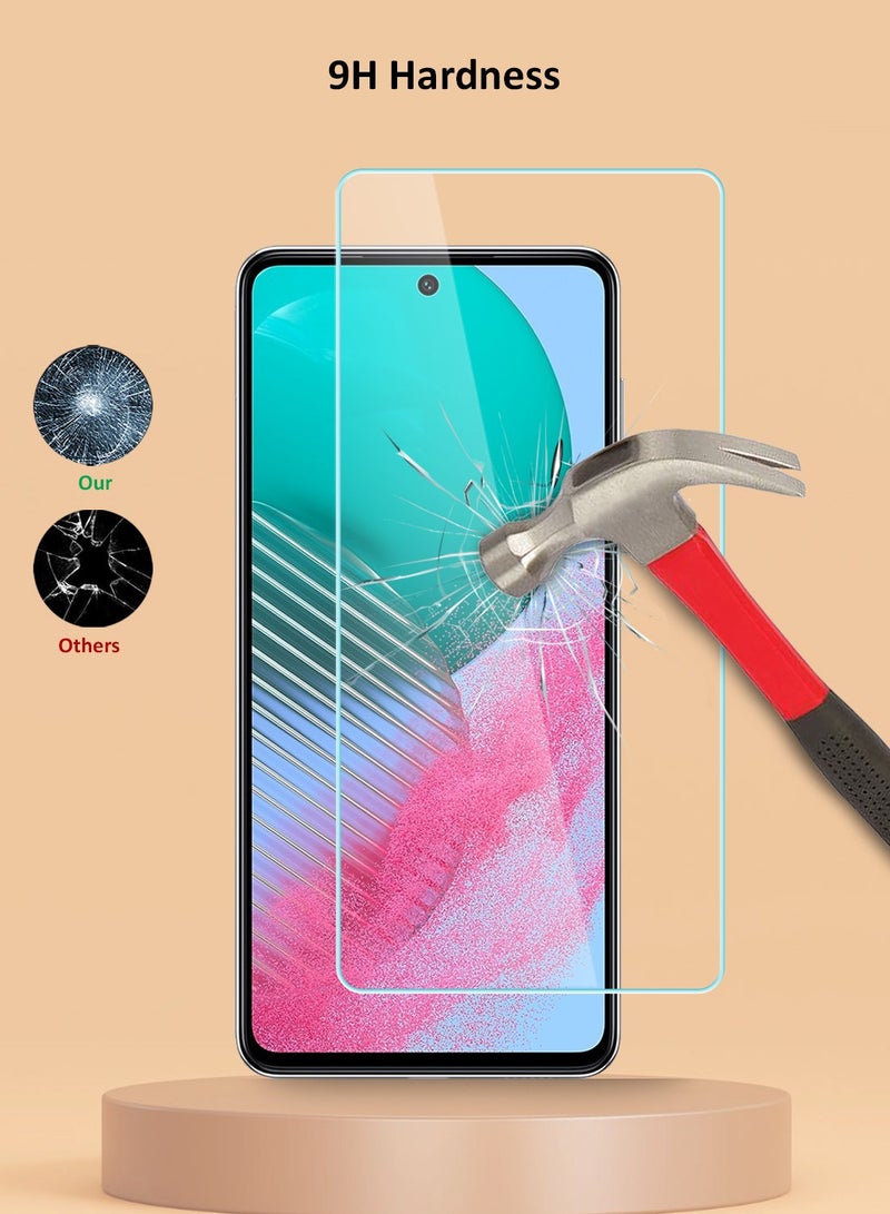 Techie HD Tempered Glass Screen Protector for Samsung Galaxy M54 - Anti Reflection Anti Bubbles 9H Hardness 0.33 mm Rounded Edges Easy Installation - Image 3