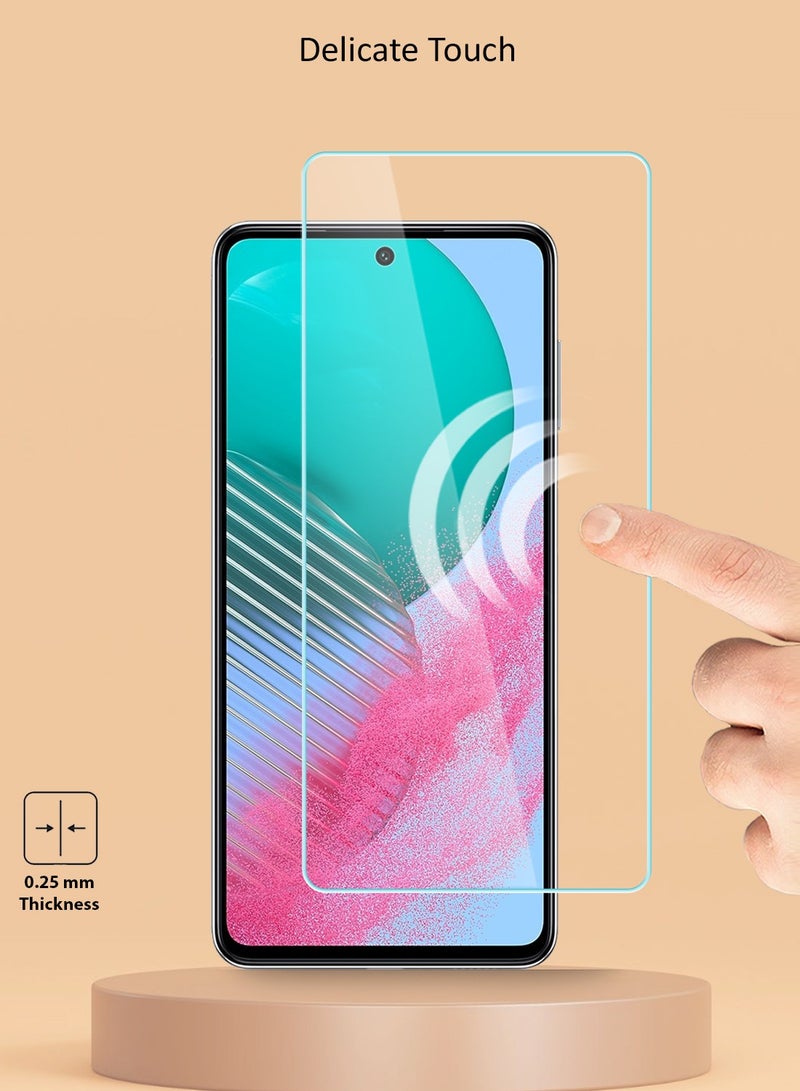 Techie HD Tempered Glass Screen Protector for Samsung Galaxy M54 - Anti Reflection Anti Bubbles 9H Hardness 0.33 mm Rounded Edges Easy Installation - Image 4
