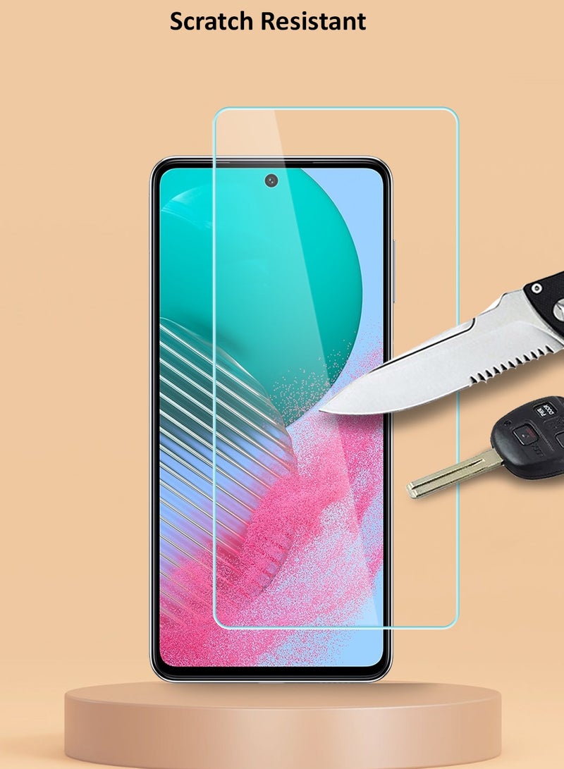 Techie HD Tempered Glass Screen Protector for Samsung Galaxy M54 - Anti Reflection Anti Bubbles 9H Hardness 0.33 mm Rounded Edges Easy Installation - Image 5