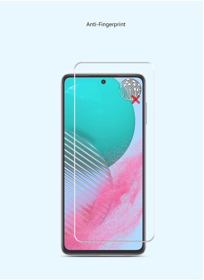 Techie HD Tempered Glass Screen Protector for Samsung Galaxy M54 - Anti Reflection Anti Bubbles 9H Hardness 0.33 mm Rounded Edges Easy Installation  - Image 2