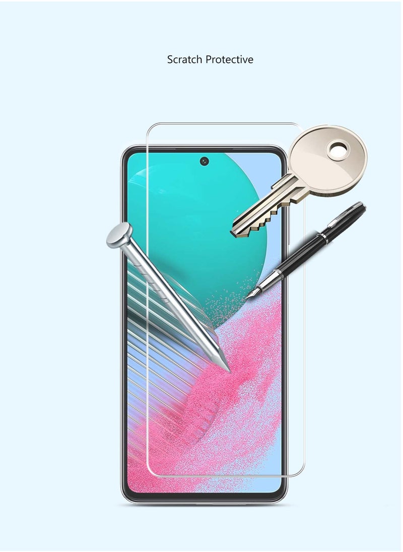 Techie HD Tempered Glass Screen Protector for Samsung Galaxy M54 - Anti Reflection Anti Bubbles 9H Hardness 0.33 mm Rounded Edges Easy Installation  - Image 5