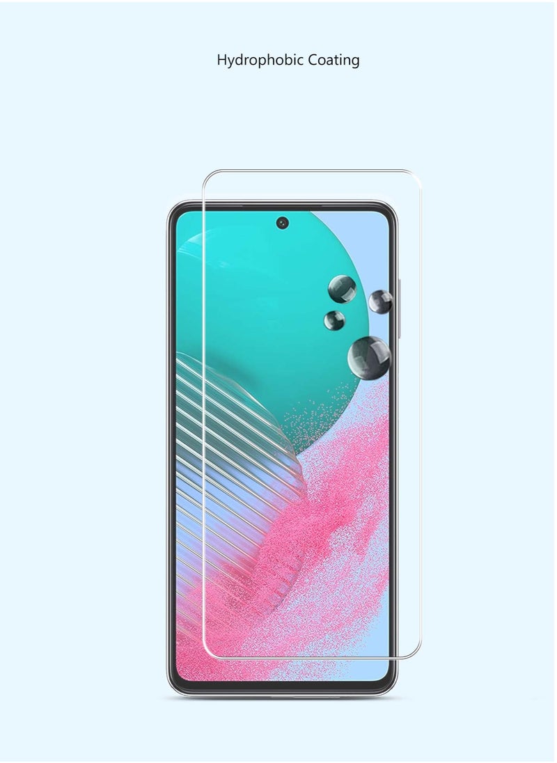 Techie HD Tempered Glass Screen Protector for Samsung Galaxy M54 - Anti Reflection Anti Bubbles 9H Hardness 0.33 mm Rounded Edges Easy Installation  - Image 4