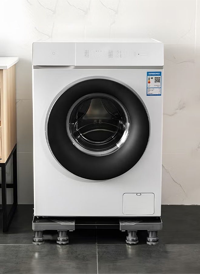 أبيكس حامل ثلاجة بقاعدة عالمية قابلة للتعديل مع 8 أقدام قوية لحامل الغسالة، قاعدة حامل الثلاجة، عربة الأجهزة القابلة للتعديل مربعة الشكل - Image 2