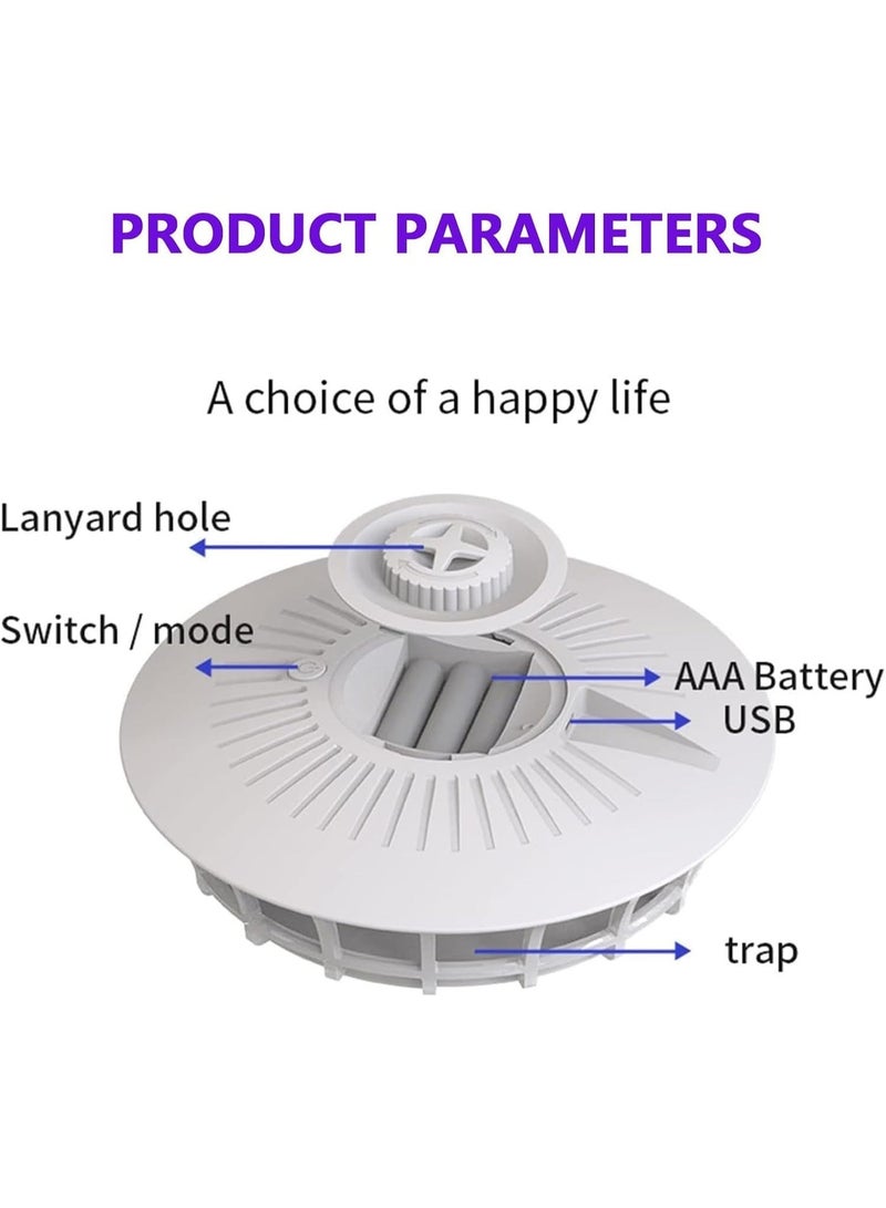BIGTHREE Dome Trap, Light-Attracting  for Home, With 5 Sticky Insect Boards, Suitable for Mosquitoes, Moths, and Fruit Flies, is an Ideal Gadget for the Family. - Image 5
