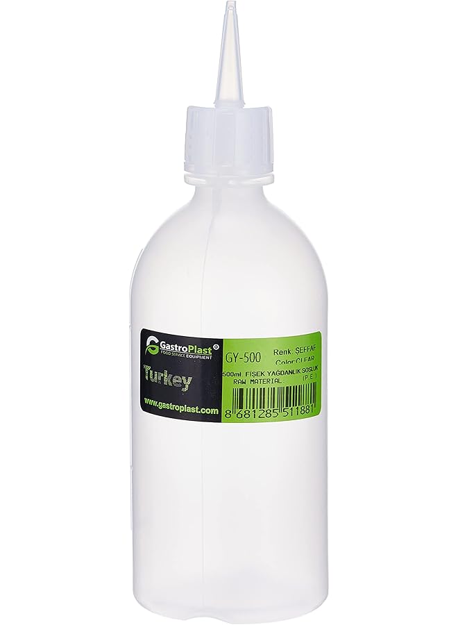 GastroPlast 500 ml. Squeeze Bottle Dispenser For Oil Gy 500 Clear - Image 1