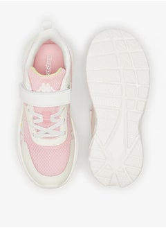 Kappa Girls' Colourblock Sports Shoes with Hook and Loop Closure  - Image 4