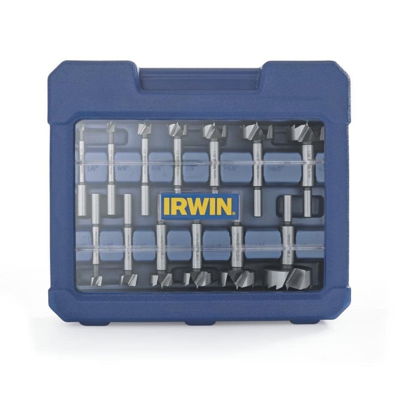 IRWIN Marples Forstner Bit Set, Wood Drill Bits, Made of Carbon Steel, Ideal for Fine Woodworking, Cabinet-making and more, 14 Pieces (1966893) - Image 1